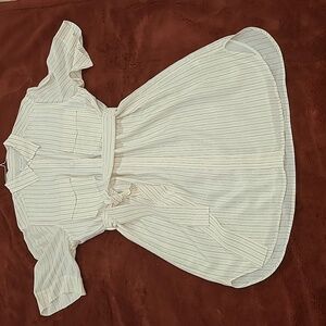 Equipment Cream Casual Button Down Shirt Dress